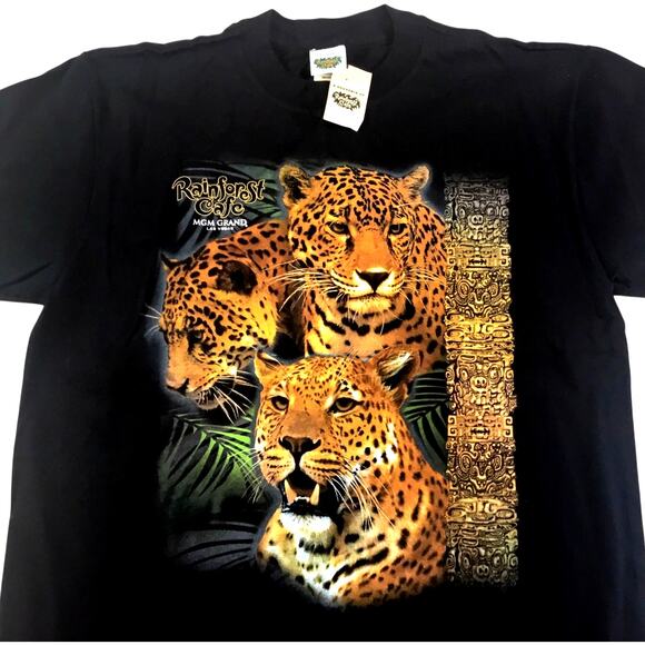 MGM Grand Rainforest Cafe Las Vegas T-Shirt Medium NWT New - Picture 1 of 3